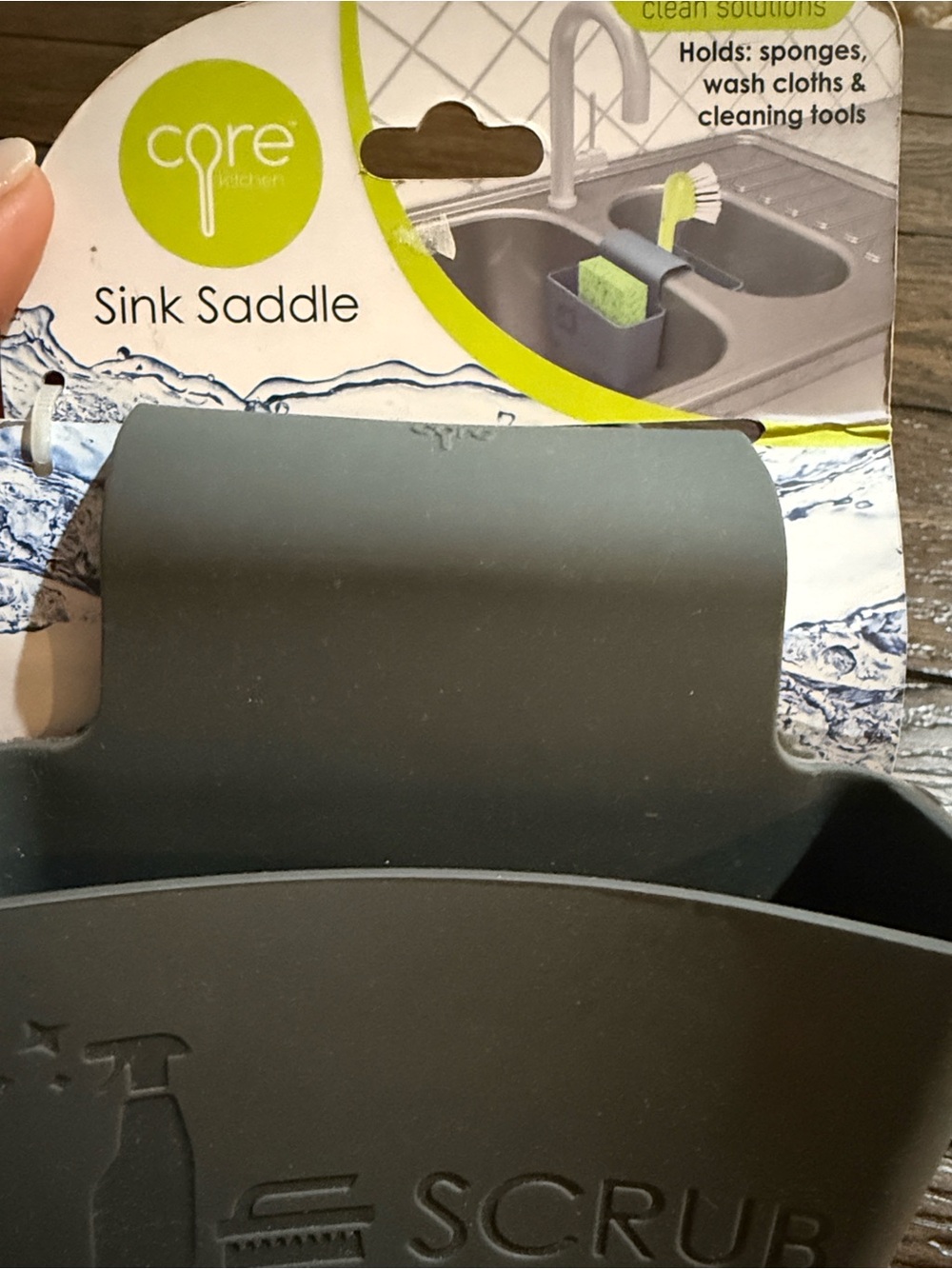 Core Kitchen Soak Double-Sided Silicone Sink Saddle/Caddy